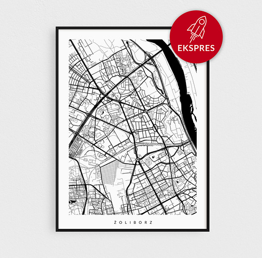 plakaty Plakat EKSPRES - Żoliborz - mapa dzielnicy