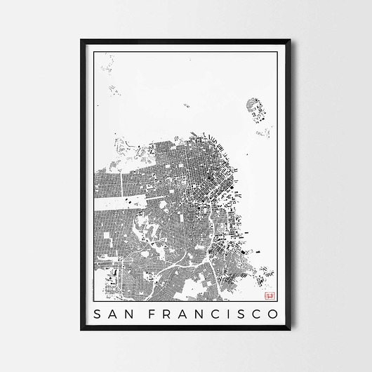 Plakat San Francisco - CityArtPosters CityArtPosters