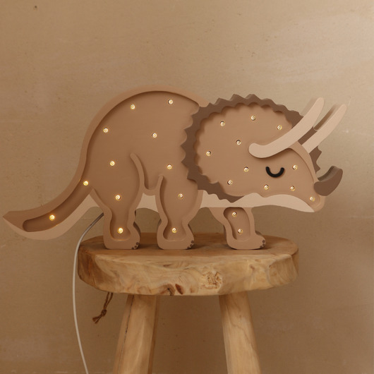 lampy do pokoju dziecka Dino Triceratops Lampka Nocna