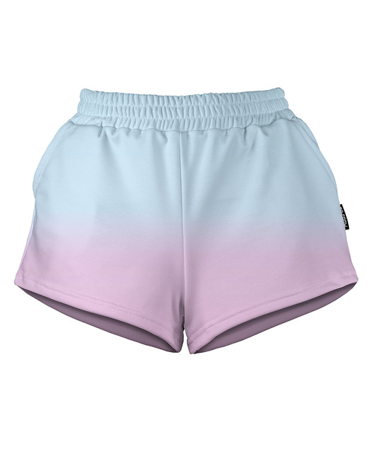 szorty damskie Shorty Spodenki Damskie DR.CROW Ombre Pink Blue