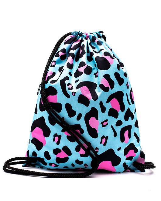 torebki, worki i plecaki dziecięce Worek Plecak Wodoodporny DR.CROW Leopard Blue