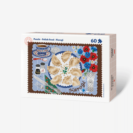 puzzle dla dzieci Puzzle Pierogi Talerz 60