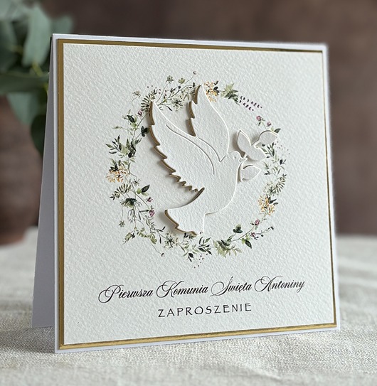 zaproszenia na komunię Zaproszenia na komunię, wzór 18A