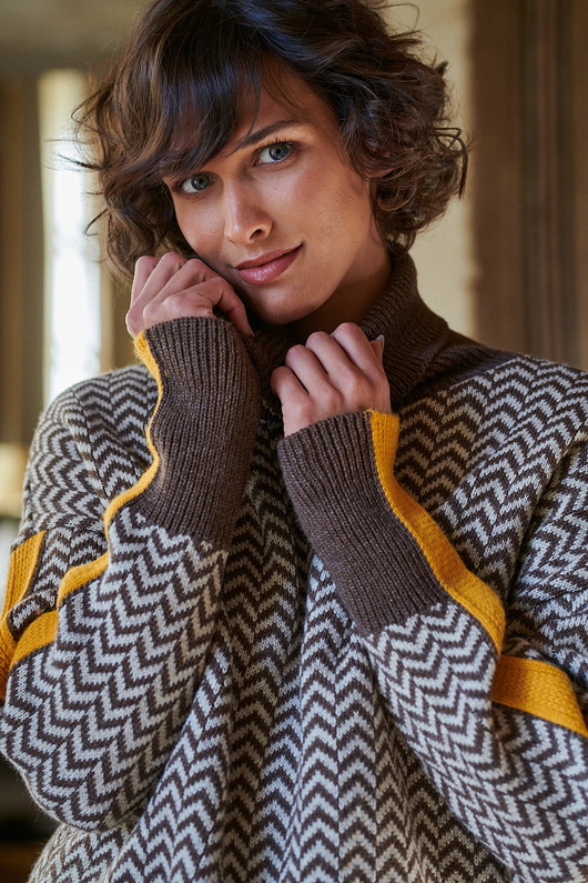 swetry damskie  Golf Damski Clippo BS Cappucino / Miodowy - Uniwersalny