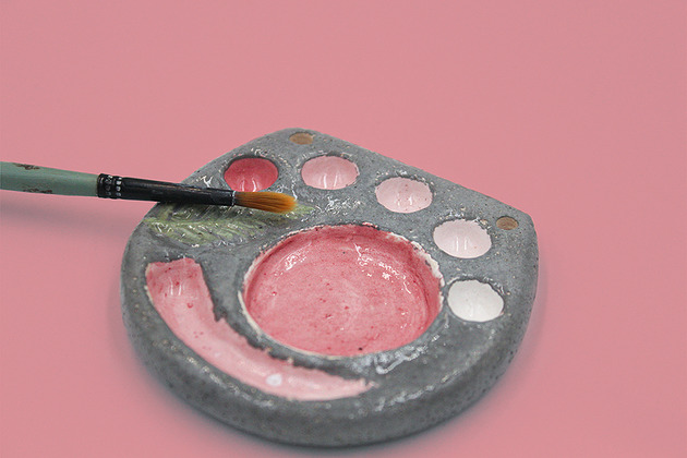 akcesoria różne Mini Paletka ceramiczna do akwareli