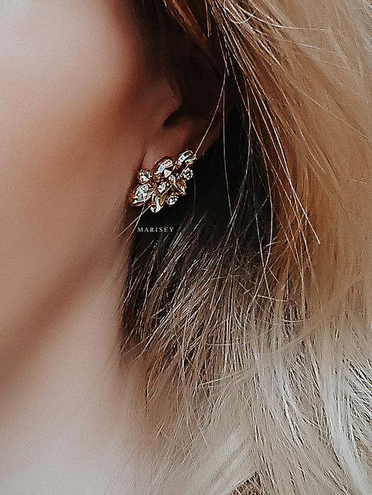 Biżuteria ślubna Ślubne kolczyki z kryształkami DOMINIQUE