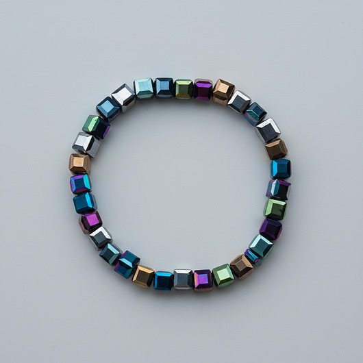 bransoletki ze szkła Bransoletka geometryczna