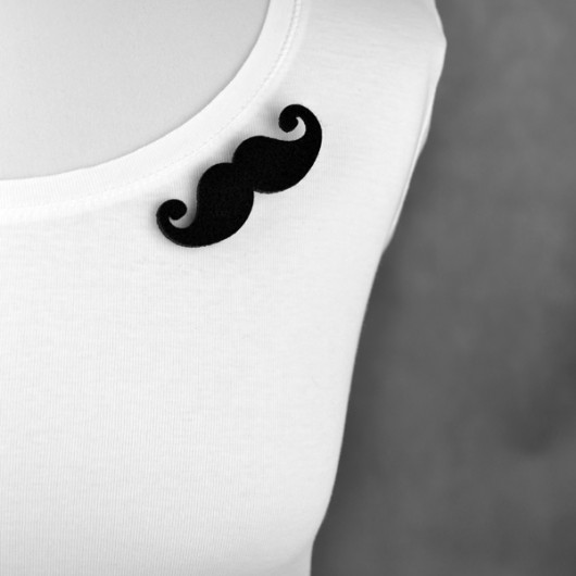FeltMoustache 2 felt label