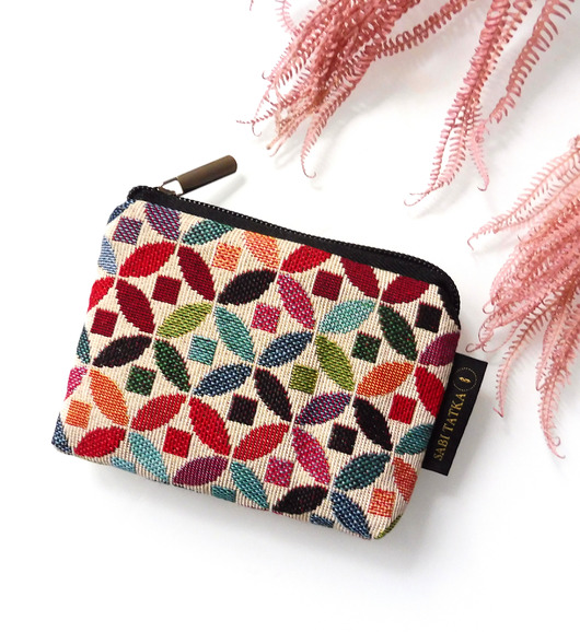 portfele damskie Portfel card holder Żakard Tokio