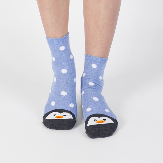 Skarpetki w grochy z pingwinem - Pingwin i grochy CandySox