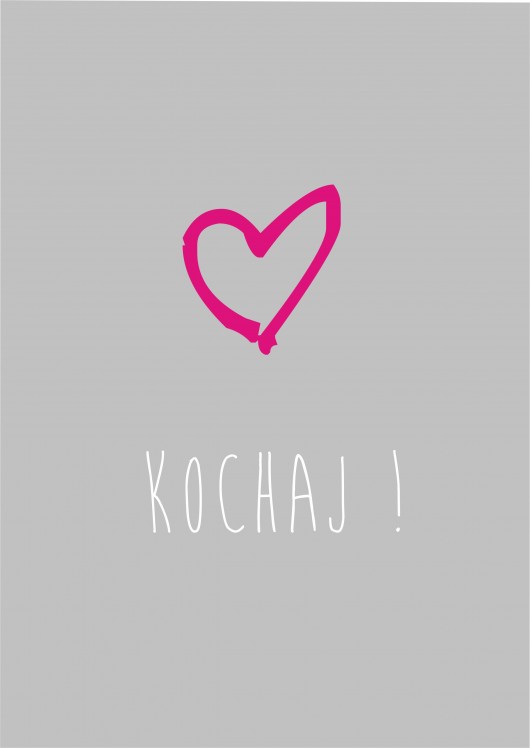  POSTER  - 50x70 cm - Kochaj!  KOKO by HOKO