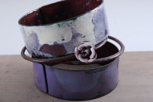 LAVENDER - emaliowane bransolety  Dorota Oyrzanowska