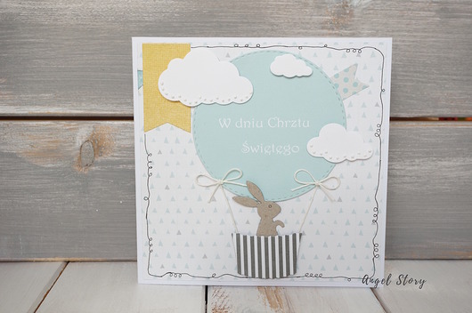 Kartka na Chrzest Angel story