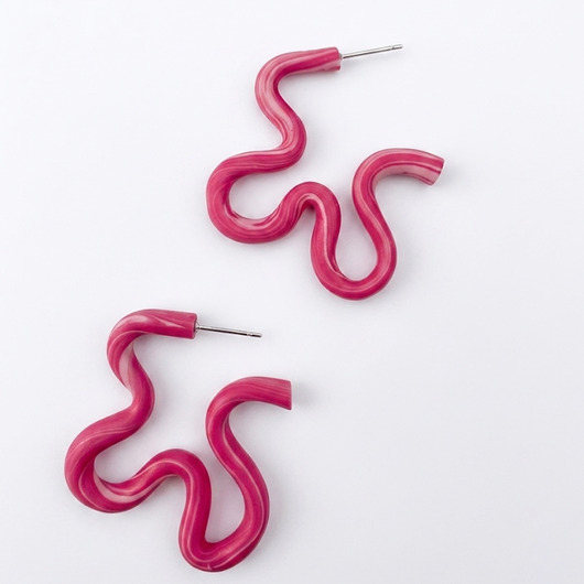kolczyki z masy plastycznej Kolczyki Twist