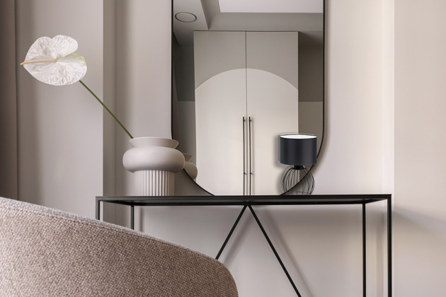 lampy stołowe Minimalistyczna lampka stołowa z abażurem NASHVILLE