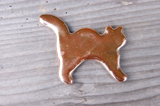 magnesy Ceramiczny magnes kot złoty