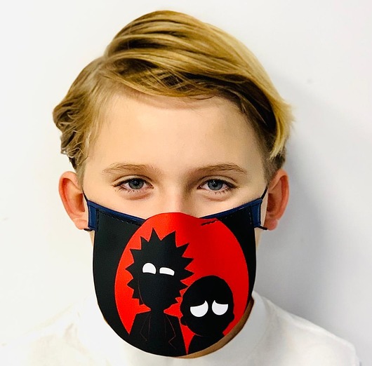 maseczki ochronne Maska ochronna półprzyłbica wzór Rick Morty M