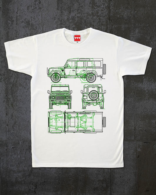 t-shirty męskie Koszulka LAND ROVER DEFENDER 110 i 90 tshirt