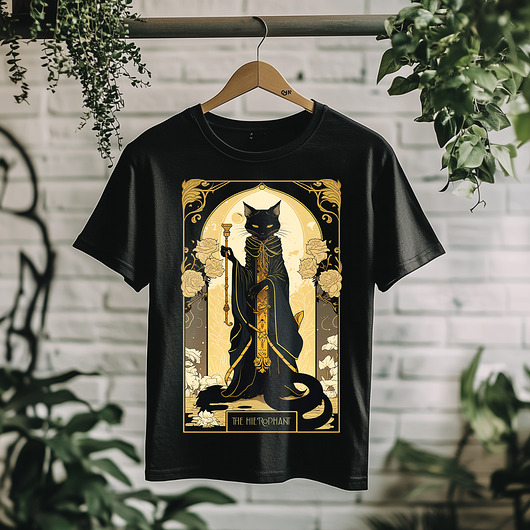 t-shirty męskie Koszulka - Kocia karta Tarota - Arcykapłan, The Hierophant #8