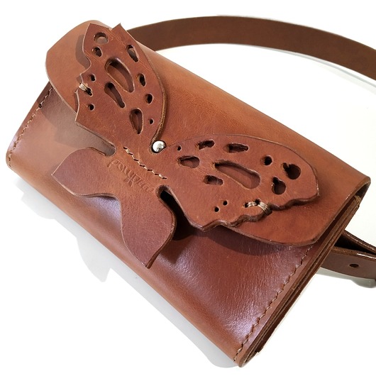 saszetka nerka BeltButterfly koniak