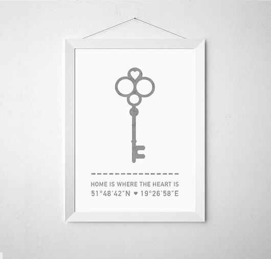SPERSONALIZOWANY PLAKAT KLUCZ- A3 wejustlikeprints