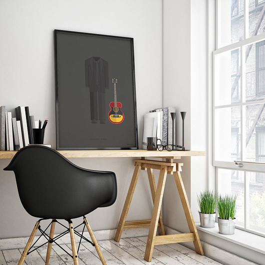 Plakat Johnny Cash  minimalmill