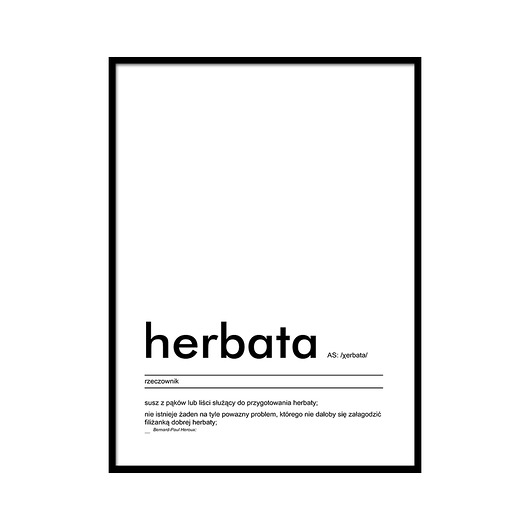 plakaty Plakat - Herbata