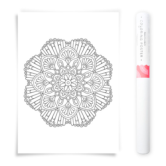 plakaty Plakat do Kolorowania Mandala 50x70cm