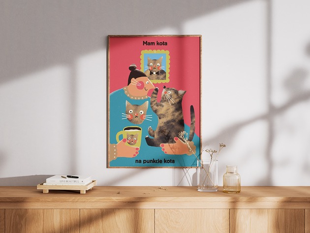 plakaty Plakat "Mam kota na punkcie kota"
