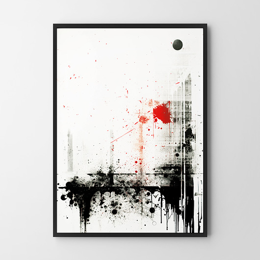 plakaty Plakat minimalistyczna abstrakcja