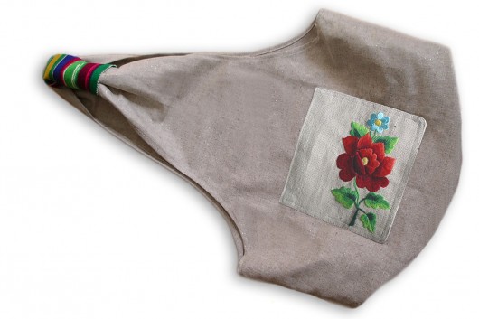 lniana folk BAG (haft)   na ludowo