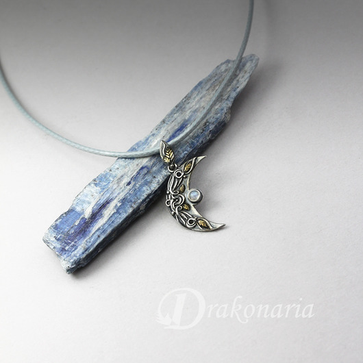 Ithilien mini - księżyc - srebro i złoto Drakonaria