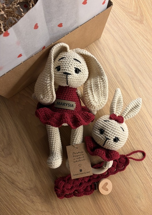 przytulanki dla niemowląt i dzieci Zestaw prezentowy dla dziecka, prezent dla dziewczynki, prezent na babyshower