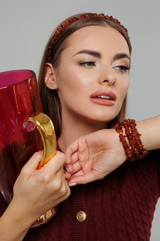 bransoletki - inne Bransoletki Amber