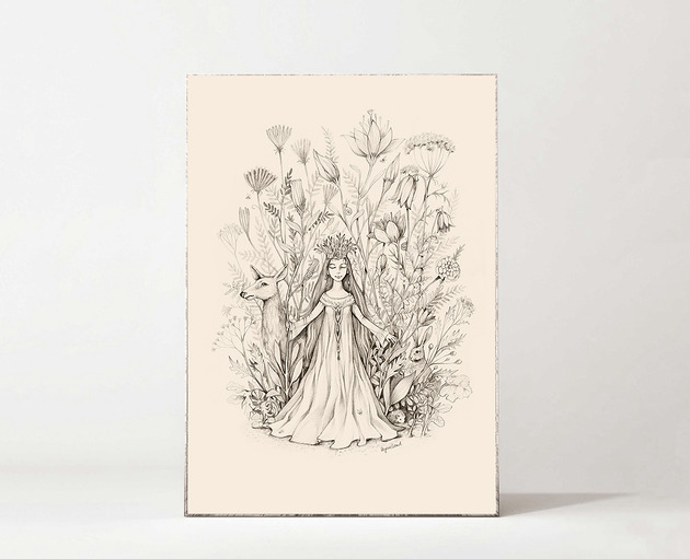 grafiki i ilustracje W magicznym świece roślin