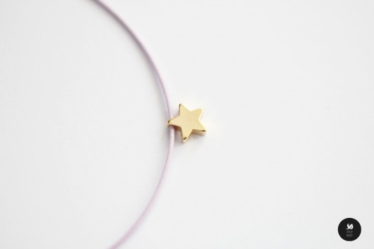 16k gold Make a Wish - gwiazdka sopeppermint