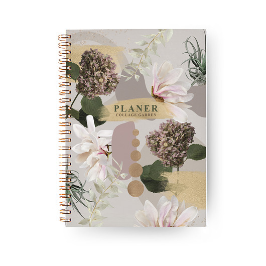 kalendarze i plannery Planer Dzienny Niedatowany A5 Collage Garden