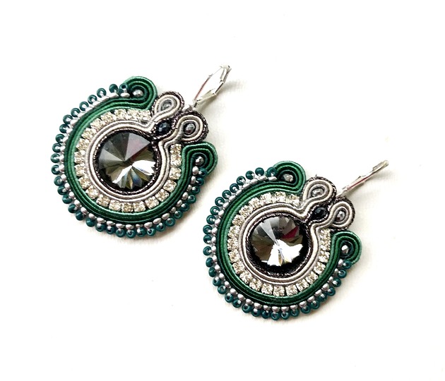 kolczyki soutache Sutaszowe kolczyki LAS PALMAS