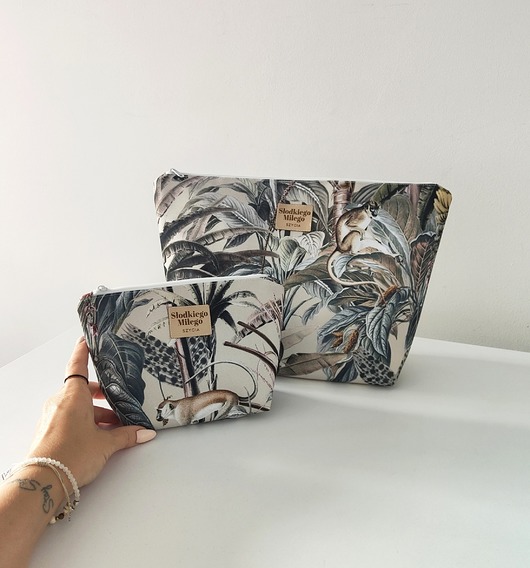 kosmetyczki Duża Kosmetyczka Monkey & Banana Tree