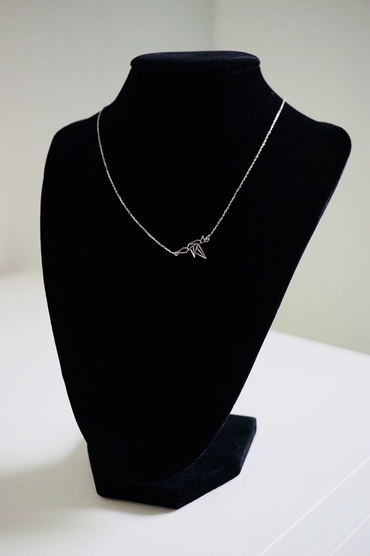 Naszyjnik origami z kolibrem srebro 925 VENA Jewellery