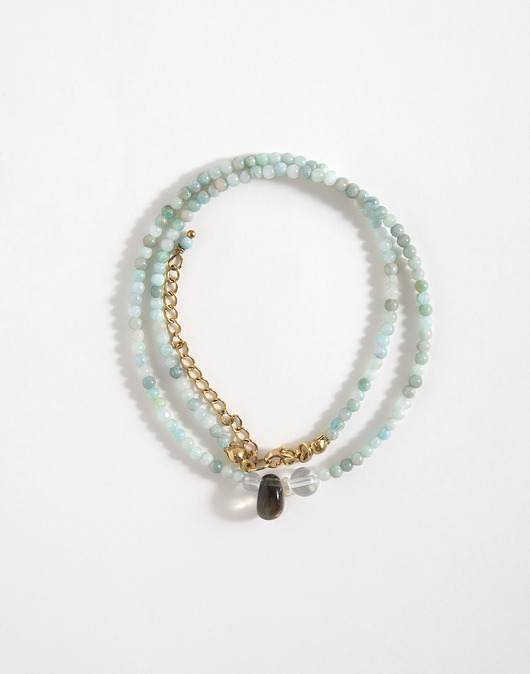 naszyjniki - inne Delikatny naszyjnik z kamieni naturalnych