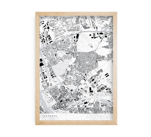 plakaty Plakat Targówek - mapa dzielnicy