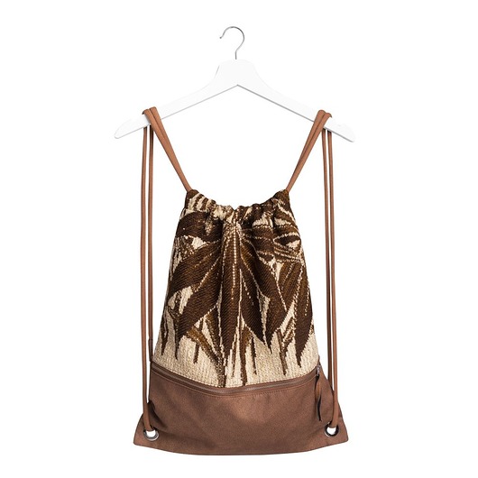 backpack brown jungle Floral Escape
