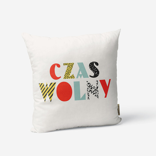 poduszki z grafiką Poduszka dekoracyjna - Czas wolny