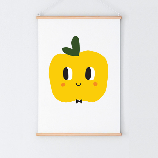 obrazy i plakaty do pokoju dziecięcego Mr Apple  plakat