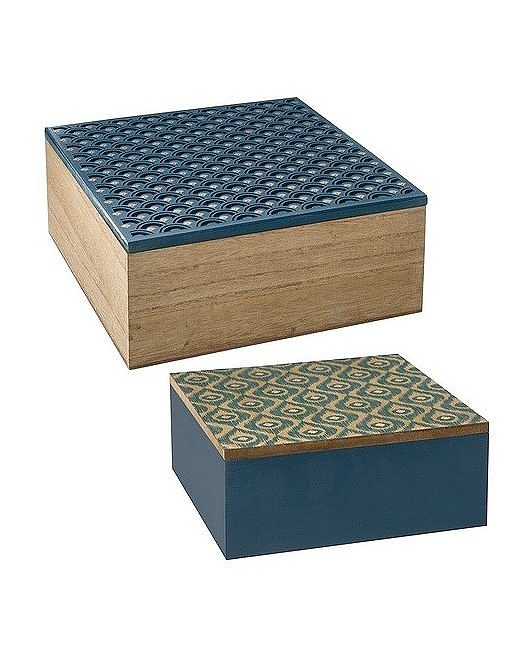 Organizer 2 szt. Szkatułka na Drobiazgi Peacock MIA home