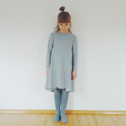 SwingKid DRESS - szary melanż Kółko Krzyżyk