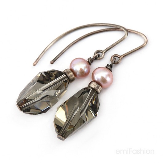 Promocja - Cubist Black Diamond z perłą MAREMI Jewelry