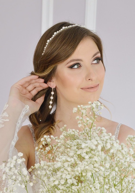 kolczyki swarovski Srebrne kolczyki z perłami Swarovskiego