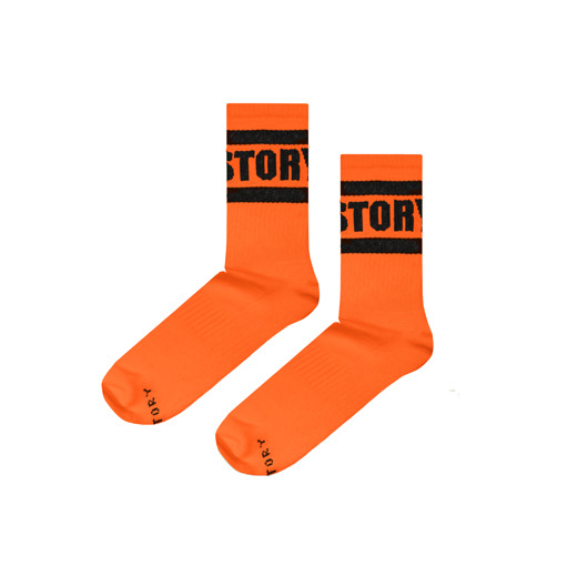 Skarpetki Froty Soxstory Black On Orange Soxstory